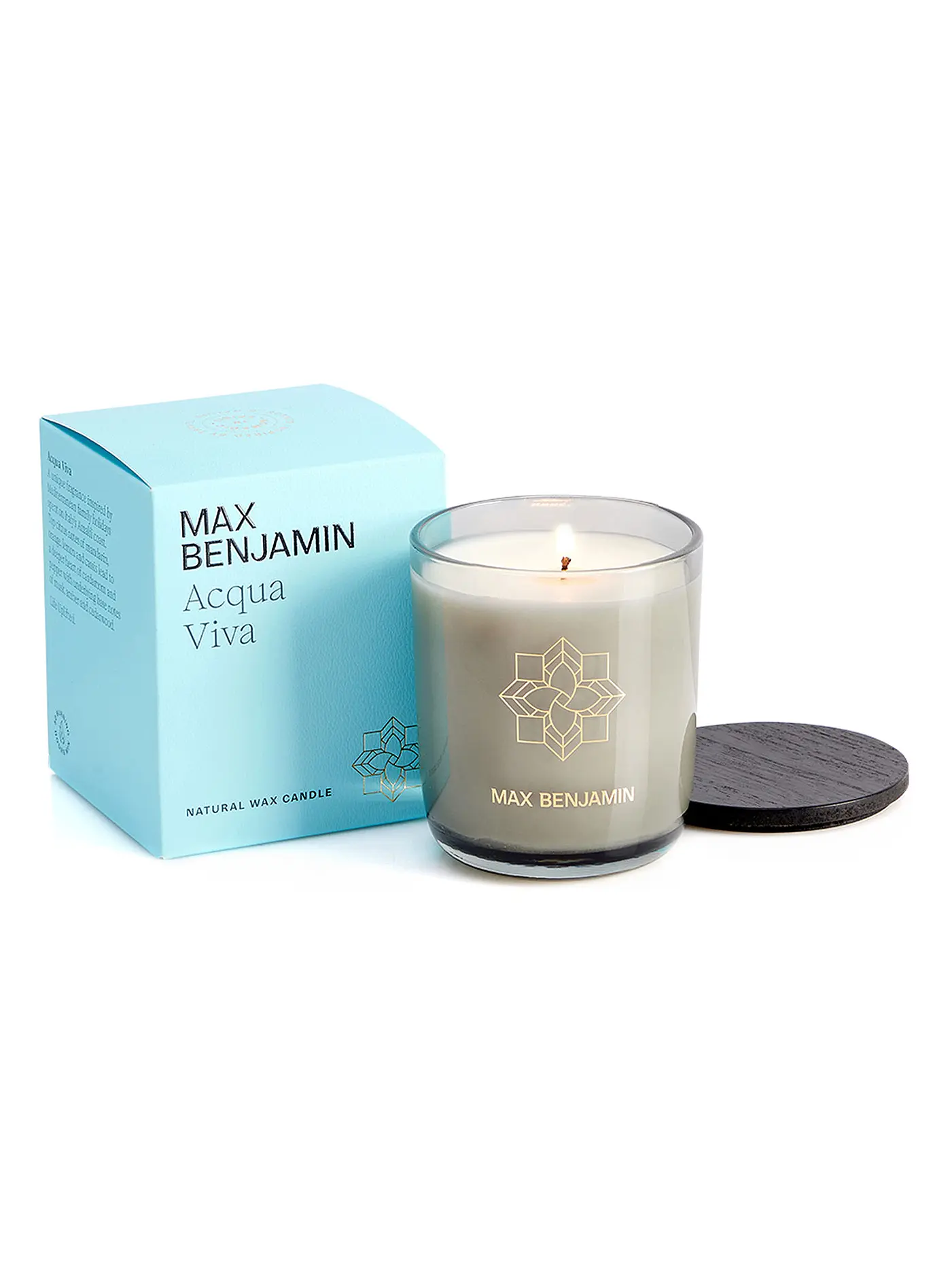 MAX BENJAMIN | Duftkerze CLASSIC COLLECTION 210g Grapefruit Shores | hellblau